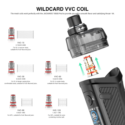 Vandy Vape JACKAROO 18650 POD Kit (Fantasy Violet)